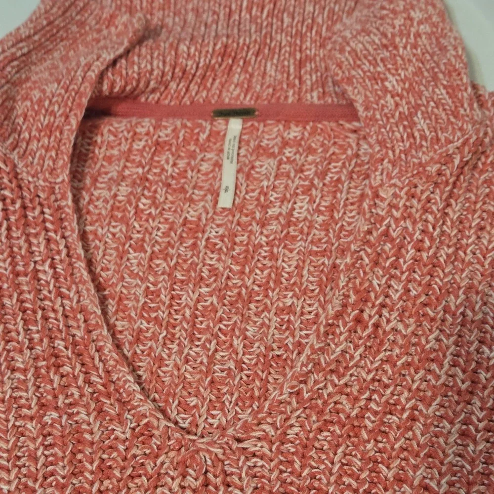 Free People Cropped Cable Knit Pullover Sweater Size Small